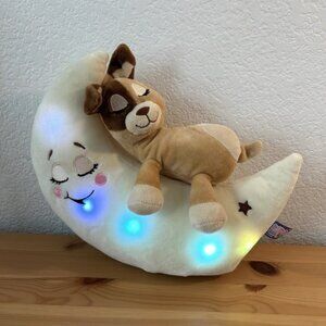 Lullabrites Moon Pets Puppy Brown, Baby, Stuffed Animals, Lullaby, Light, Works